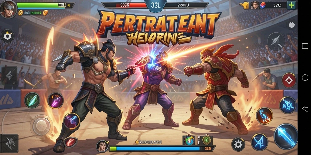 Screenshot 33L menampilkan pertarungan seru antara karakter-karakter kuat.