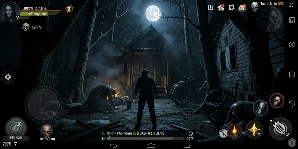Screenshot menakutkan dari gameplay 797K yang penuh ketegangan.