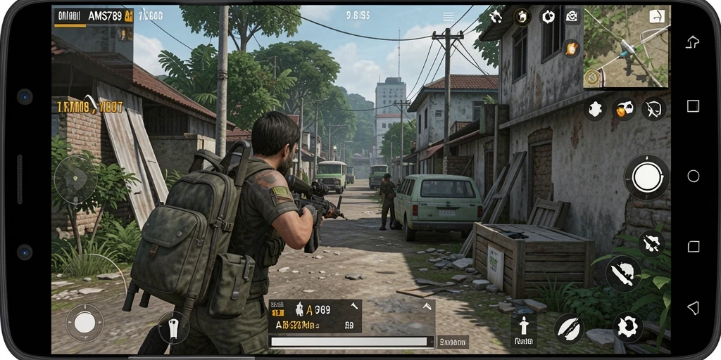 Screenshot gameplay AMS789 memperlihatkan interaksi mendalam dalam dunia simulasi.