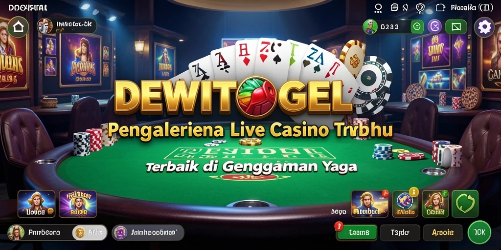 Gameplay DEWITOGEL menampilkan suasana Live Casino yang interaktif dan mendebarkan.