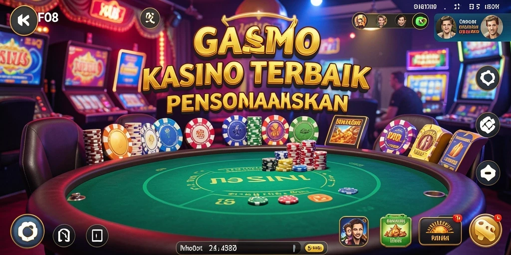 Tampak gameplay mendebarkan di FO8 dengan grafik kasino yang menakjubkan.