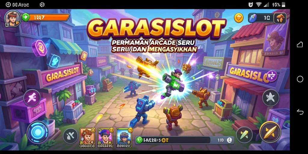 Tampilan gameplay GARASISLOT dengan slot yang menarik dan grafis cerah.