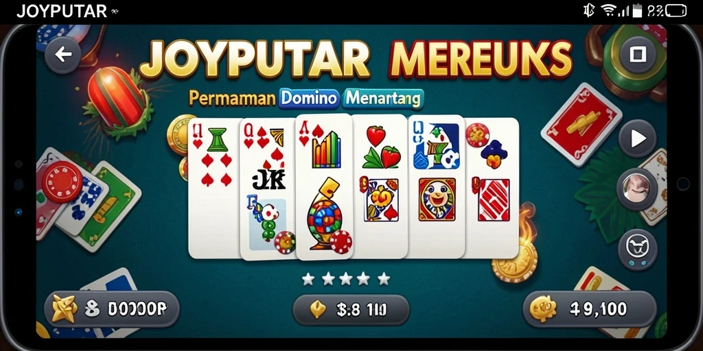Tampilan gameplay menarik dari permainan Domino JOYPUTAR.