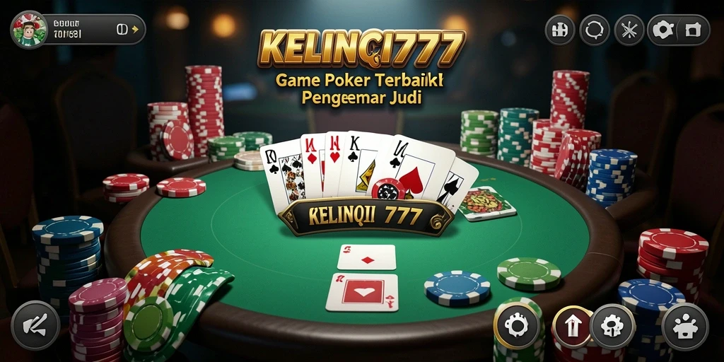 Tampilan gameplay Poker yang seru dan menantang di KELINCI777.