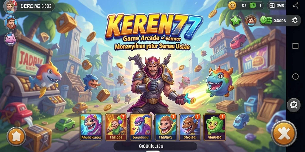 Tampilan menarik dari gameplay KEREN77 yang menantang.