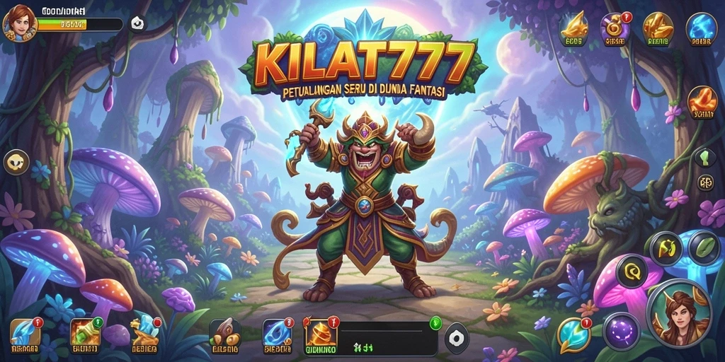 Tampilan gameplay menarik dari KILAT777 saat petualangan di dunia fantasi.