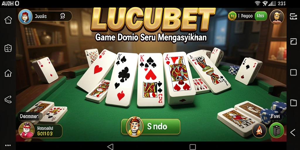 Tampilan gameplay Domino yang seru dan menarik di LUCUBET.