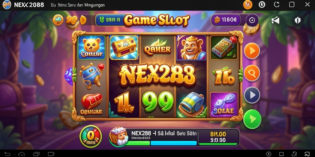 Screenshot utama NEX288 menampilkan pengalaman seru bermain slot.