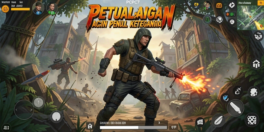 Ilustrasi gameplay seru dari PCPC7 yang penuh aksi dan tantangan.
