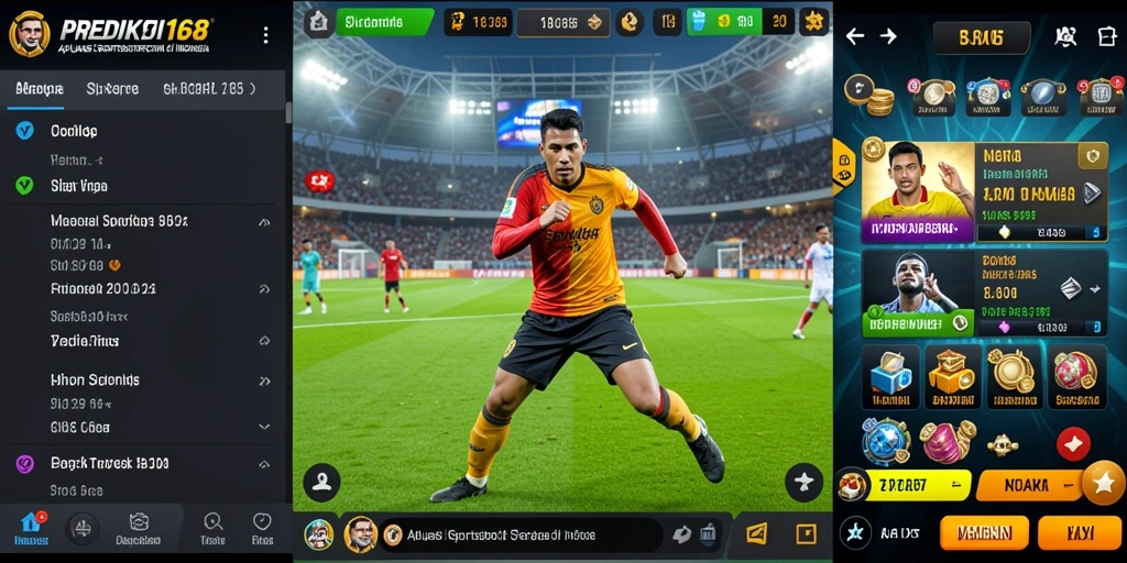Tampilan layar utama PREDIKSI168 saat taruhan olahraga berlangsung.