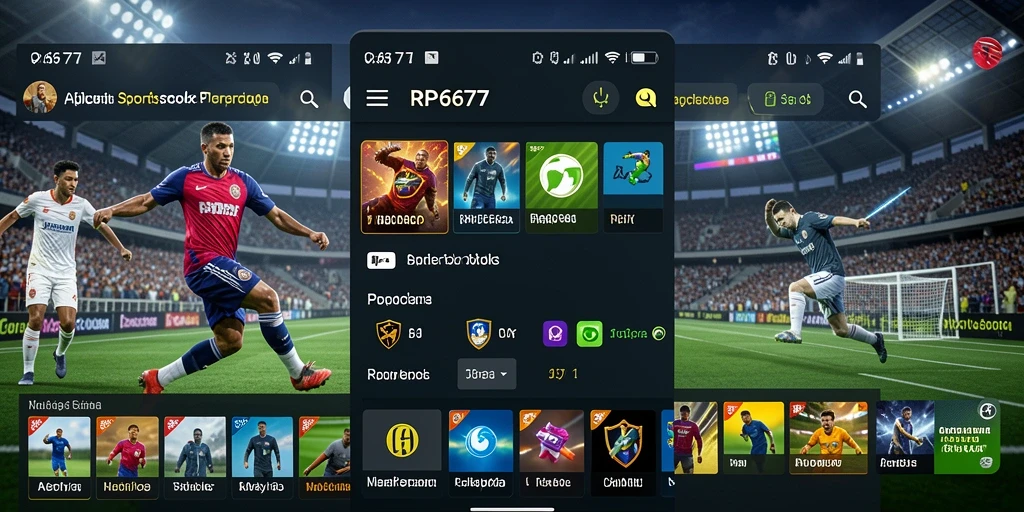 Tampilan gameplay menarik dari aplikasi Sportsbook RP6677.