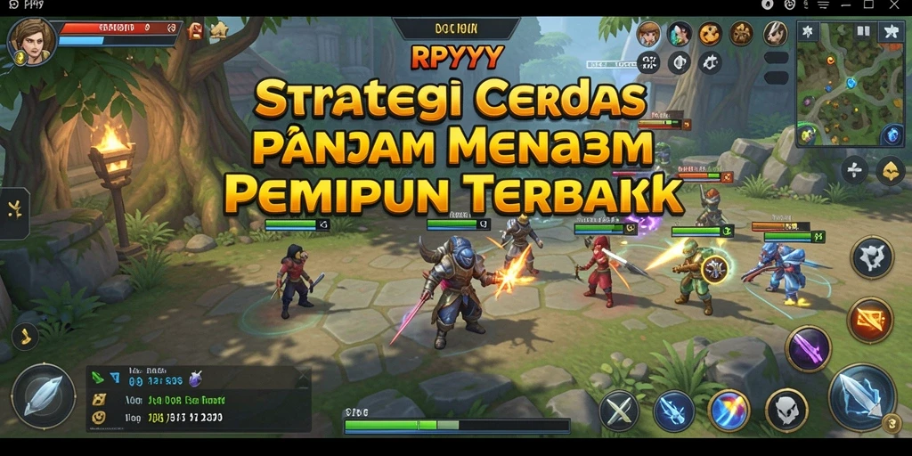 Menampilkan aksi pertempuran epik dalam gameplay RPYYY.